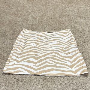 LOFT Animal Print Skirt Mini Size 12